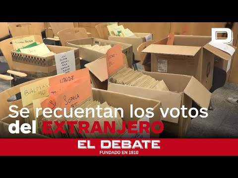 Las juntas electorales vascas recuentan los votos emitidos en el extranjero