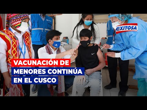 Cusco: Continúa vacunación para niños contra el Covid-19
