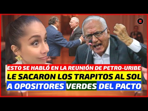 Ministro Jaramillo le sacó los trapitos al sol a la 0posición Verde en Reunión de Petro con Uribe