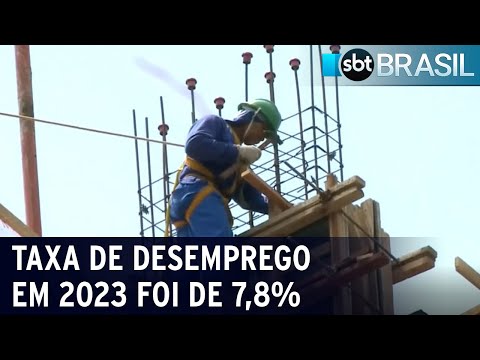 Desemprego no Brasil fecha 2023 com menor índice em 9 anos | SBT Brasil (31/01/24)
