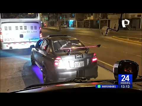 Comas: Captan a conductor imprudente invadiendo vía exclusiva del Metropolitano