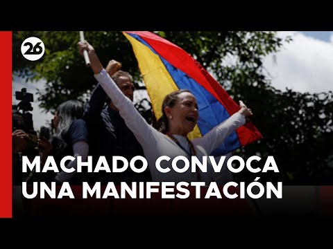 VENEZUELA | Machado convocó una manifestación para el martes