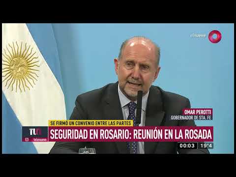 Reunión en la Rosada: Firman convenio por seguridad en Rosario