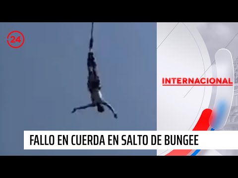Turista sobrevive luego de falla de cuerda durante salto en bungee | 24 Horas TVN Chile