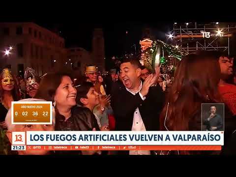 Vuelven los fuegos artificiales a Valparaíso