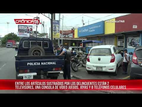 Cuatro delincuentes asaltan casa de empeños en Linda Vista, Managua – Nicaragua