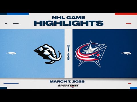 NHL Highlights | Mammoth vs. Blue Jackets - March 7, 2026