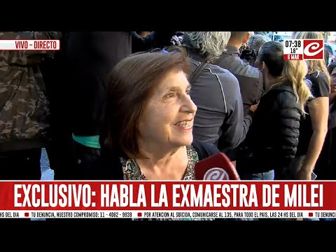 Habló la maestra de Javier Milei: Era demasiado travieso