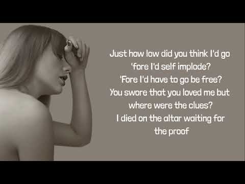Taylor Swift - So Long, London lyrics