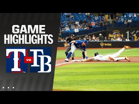 Rangers vs. Rays Game Highlights (4/1/24) | MLB Highlights