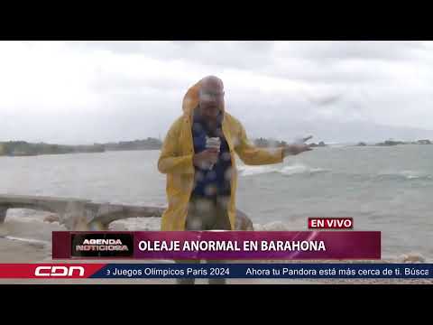 En vivo: Oleaje anormal en Barahona