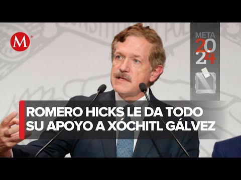 Juan Carlos Romero Hicks se baja de contienda de oposición; apoyará a Xóchitl Gálvez