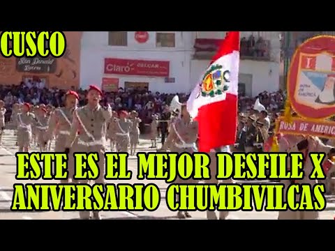 DESFILE CIVICO POR LOS 197 AÑOS CREACION POLITICA DE PROVINCIA DE CHUMBIVILCAS DE CUSCO..