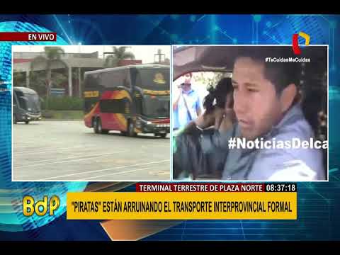 Plaza Norte: transporte interprovincial formal agoniza ante proliferación de ilegales