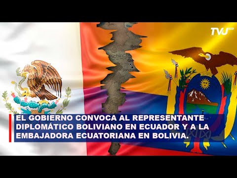 EL GOBIERNO CONVOCA AL REPRESENTANTE DIPLOMÁTICO BOLIVIANO EN ECUADOR Y A LA EMBAJADORA ECUATORIANA
