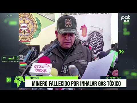 Minero fallecido por inhalar gas tóxico en Potosí