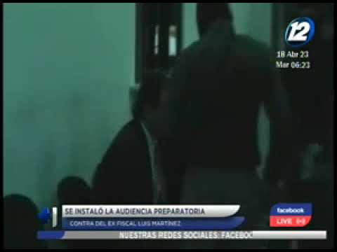 Se instaló la audiencia preparatoria contra el ex fiscal Luis Martínez
