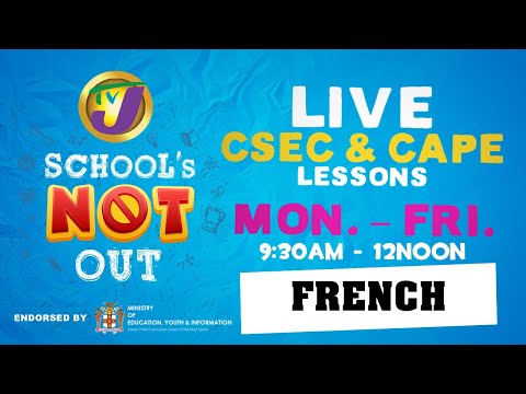 CSEC French Lesson with Mylene Ferreira & Taina Williams - May 29 2020