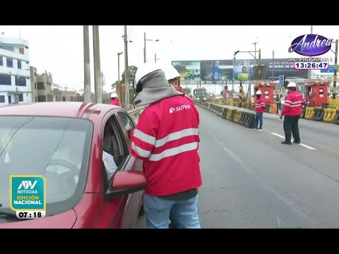 Sutran realiza operativo contra colectiveros en autopista Ramiro Prialé