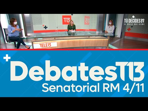 Debate Senatorial RM: Natalia Piergentili, Carolina Lavín y Gonzalo Martner