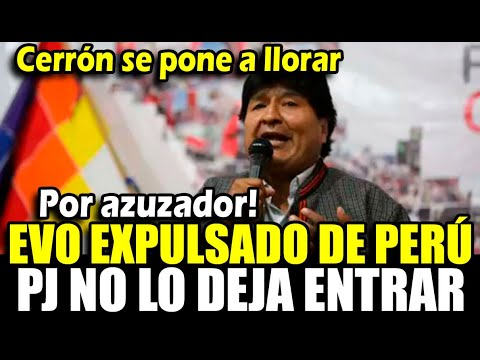 Evo Morales: PJ ratifica impedimento de ingreso al Perú, dictada contra el exmandatario boliviano
