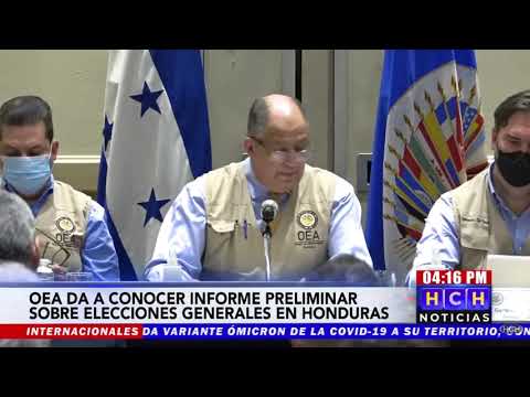 OEA da a conocer informe preliminar sobre Elecciones Generales en Honduras