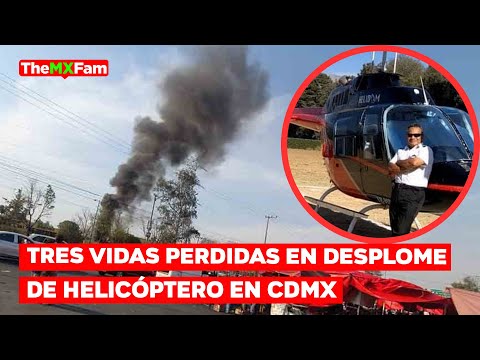 Desplome Fatal: Helicóptero Cae en Coyoacan, CDMX, Cobra Tres Vidas | TheMXFam