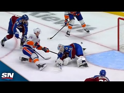 Islanders Brock Nelson Scores Stunning Goal Grom One Knee vs. Avalanche