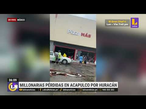 Huracán Otis provoca pérdidas millonarias en Acapulco