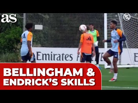 ENDRICK and BELLINGHAM dazzle in REAL MADRID training with EPIC BALL juggling SKILLS