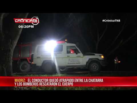 Repartidor de pan queda atrapado en chatarra de camión en Palacagüina – Nicaragua