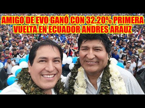 ECUADOR SEGUNDA VUELTA SERÁ ENTRE DOS PARTIDOS DE IZQUI3RDA PARA LAS PRESIDENCIALES..
