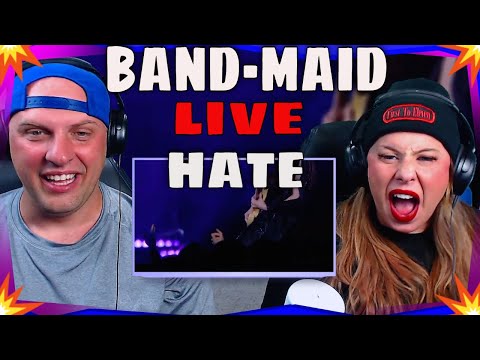 reaction to BAND-MAID / HATE? (Official Live Video) THE WOLF HUNTERZ REACTIONS