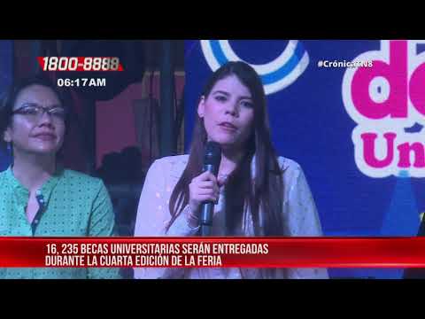 Inauguran exitosamente la cuarta feria nacional de becas universitarias - Nicaragua