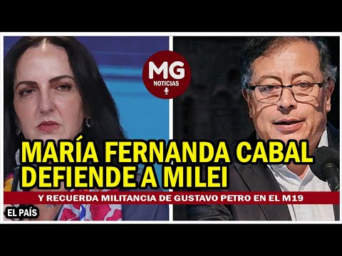 MARÍA FERNANDA CABAL SALE EN DEFENSA DEL PRESIDENTE ARGENTINA JAVIER MILEI
