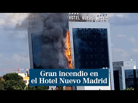 Gran incendio en el Hotel Nuevo Madrid
