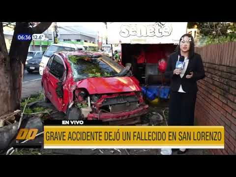 Grave accidente dejó un fallecido en San Lorenzo