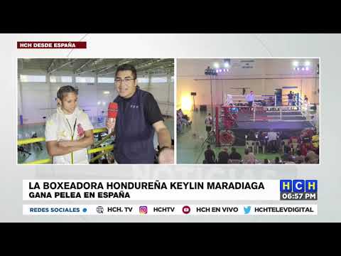 La boxeadora catracha Keylin Maradiaga obtuvo hoy en España su decimoquinto triunfo
