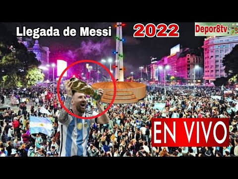 Messi llega a Argentina en vivo, selección Argentina llega a Argentina en vivo, Argentina Campeón