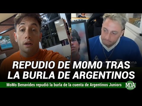 MoMo BENAVIDES REPUDIÓ la BURLA de la CUENTA de ARGENTINO JUNIOR con un VIDEO SUYO