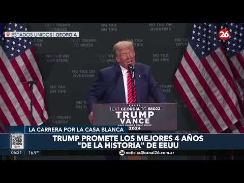 Trump promete los mejores 4 años de la historia de EEUU