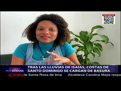 Tras las lluvias de Isaías, costas de Santo Domingo se cargan de basura