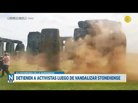 Detienen a activistas luego de vandalizar Stonehenge ?N20:30?19-06-24