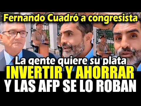 Fernando Llanos cuadró a congresista que defiende a las AFP y lo dejó calladito en vivo