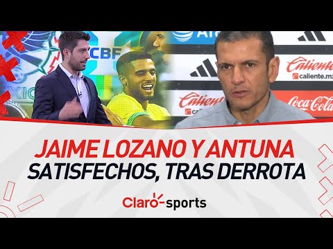 ¿Contentos con la derrota? Jaime Lozano y Uriel Antuna se van satisfechos