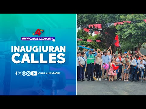 Alcaldía de Managua inaugura calles en el barrio San Judas para mejorar movilidad y seguridad