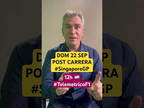 POST CARRERA EN VIVO EXCLUSIVO POR @TelemetricoF1   12h  #singaporegp #telemetricof1 #f1