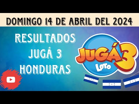 Resultados JUGÁ 3 HONDURAS del domingo 14 de abril de 2024