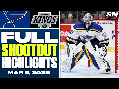 St. Louis Blues at Los Angeles Kings | FULL Shootout Highlights - March 5, 2025