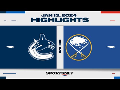 NHL Highlights | Canucks vs. Sabres - January 13, 2024